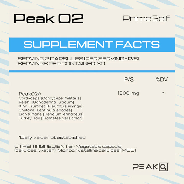 PrimeSelf PeakO2® - 60 Capsules