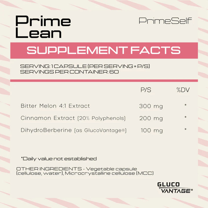 PrimeSelf Prime Lean - 60 Capsules