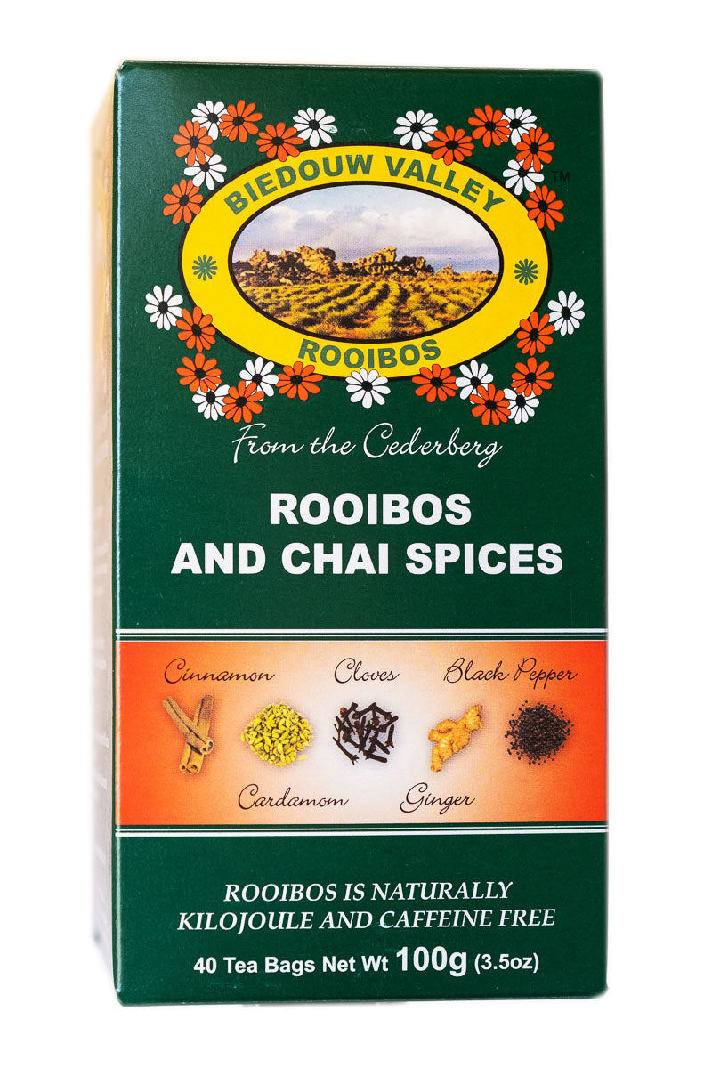 Biedouw Valley Tea - Rooibos & Chai Spices - 40 tea bags (100g)