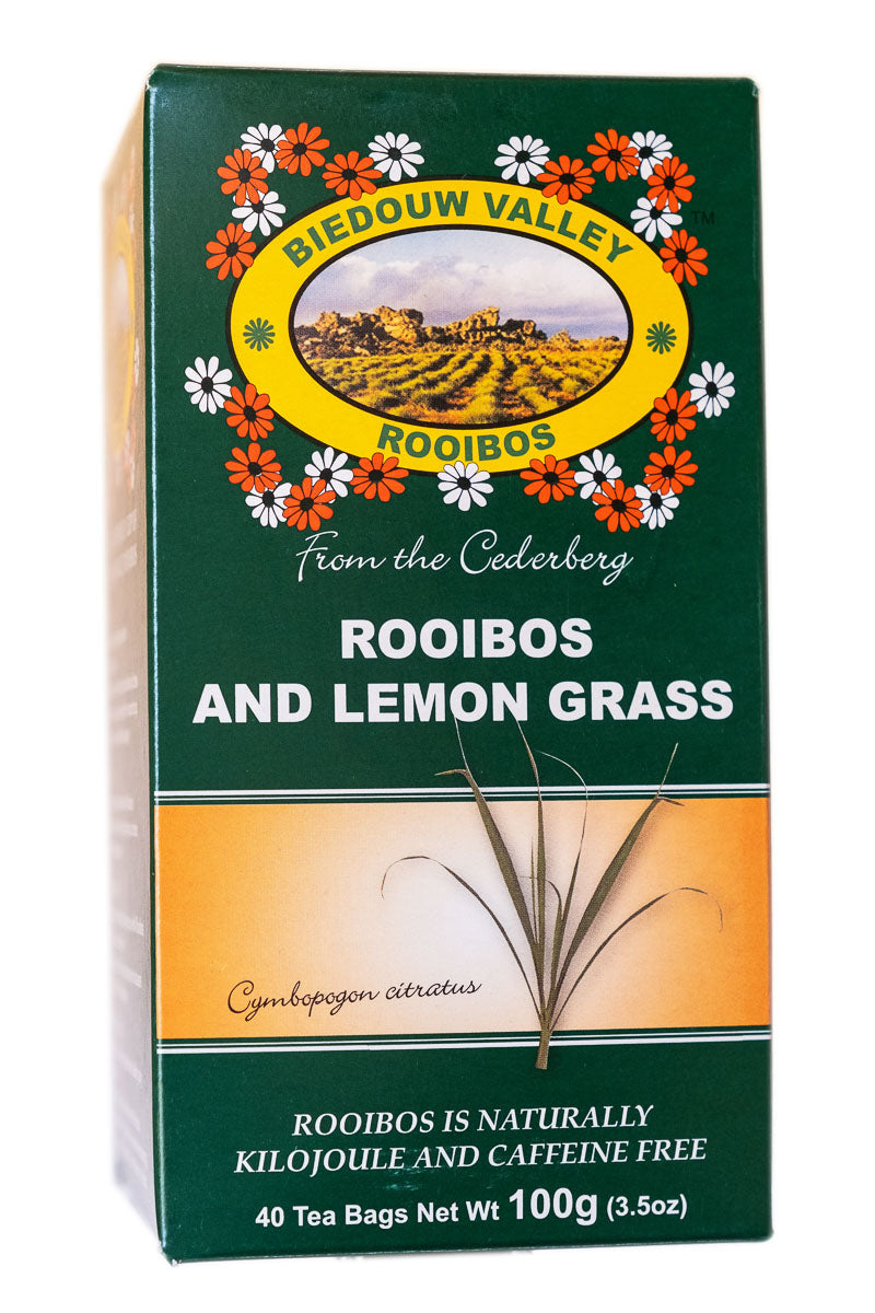 Biedouw Valley Tea - Rooibos & Lemon Grass - 40 tea bags (100g)