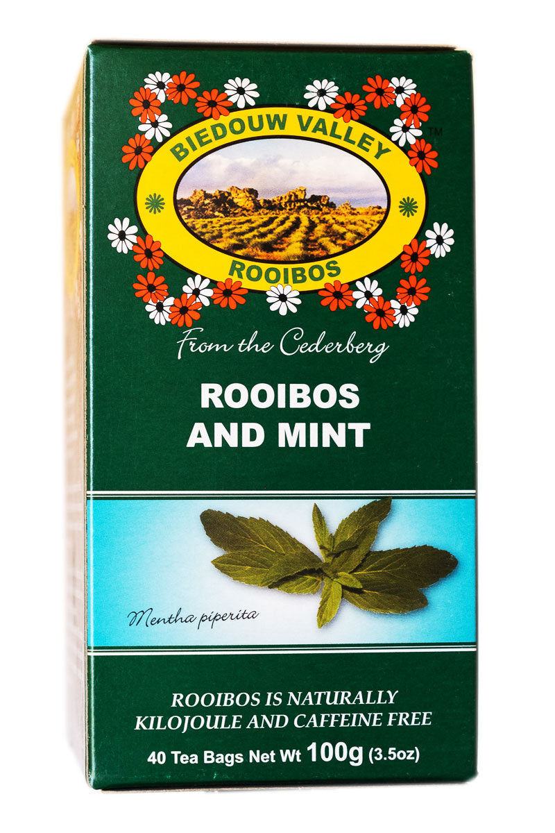 Biedouw Valley Tea - Rooibos & Mint - 40 tea bags (100g)