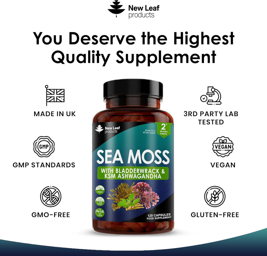 New Leaf Sea Moss Complex - 120 Capsules