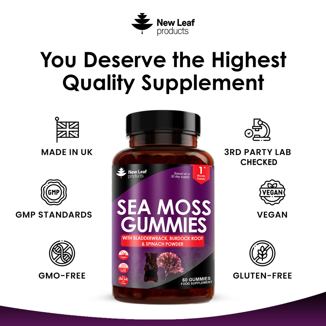 New Leaf Sea Moss Gummies - 60's