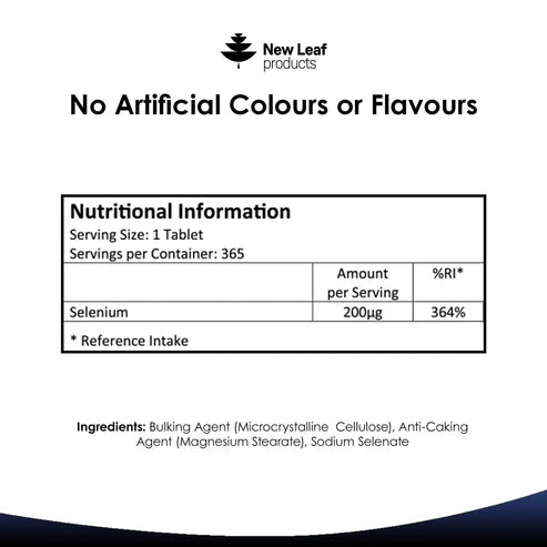 New Leaf Selenium - 365 Tablets