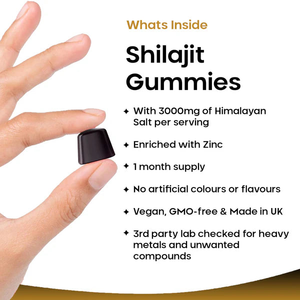 New Leaf Shilajit Gummies With Zinc and Vitamin B6 - 60 Gummies