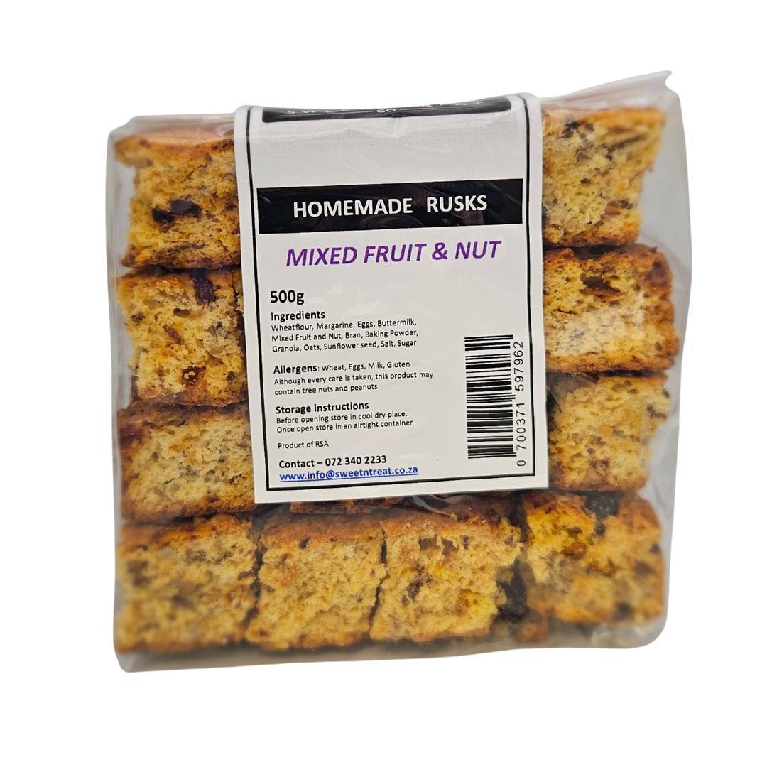 Sweet & Treat Mixed Fruit and Nut Rusks | 500g