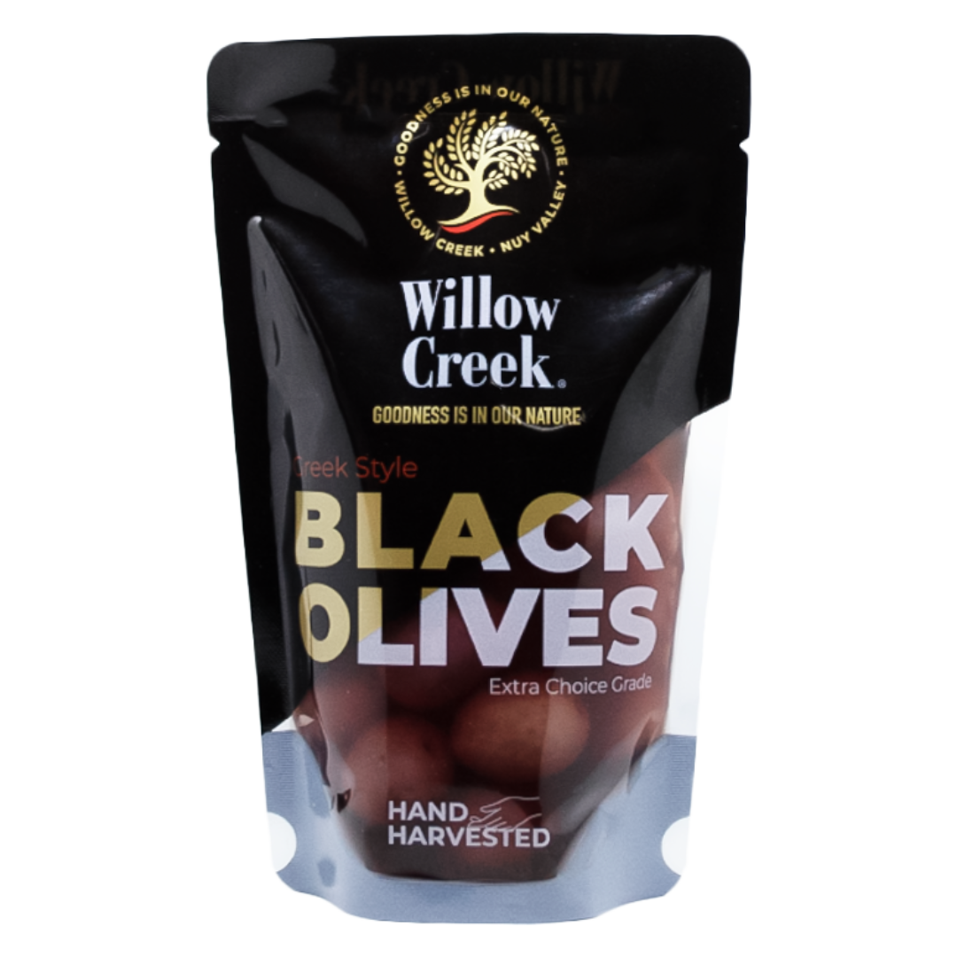 Willow Creek Pitted Greek Style Black Olives - 200g