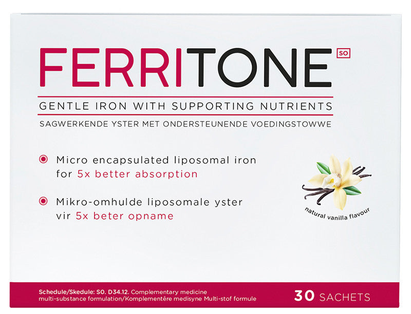 Flora Force FerriTone Gentle Iron with Supportive Nutrients - 30 Sachets