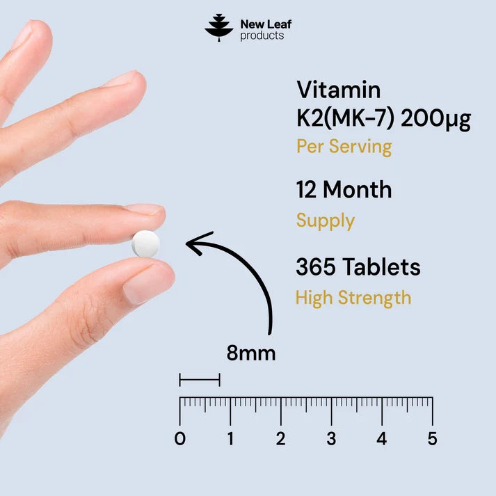 New Leaf Vitamin K2 MK-7 – 365 Tablets