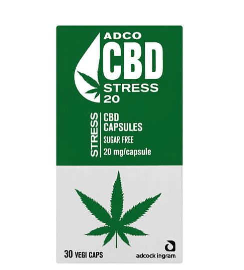 Adco CBD Stress - 30 Capsules 20mg/Capsule - Vita Wellness