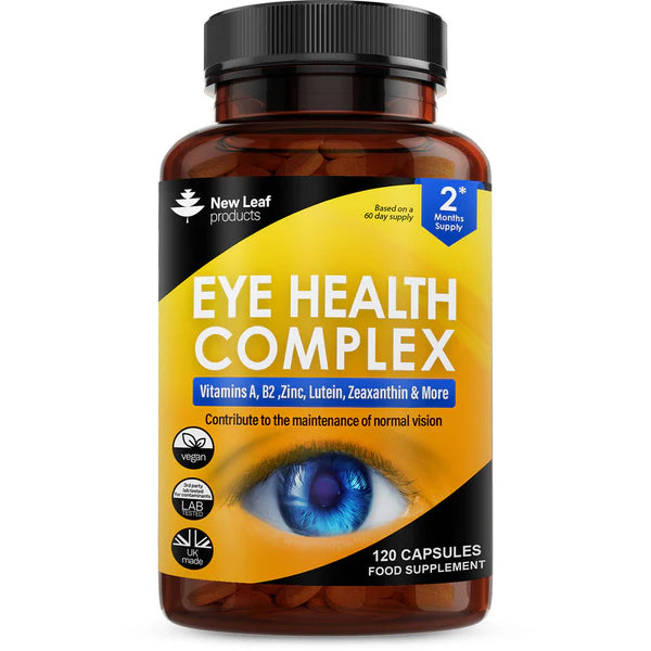 New Leaf Eye Health Complex - 120 Capsules - Lutein & Zeaxanthin with Vitamin A, B2 & Zinc