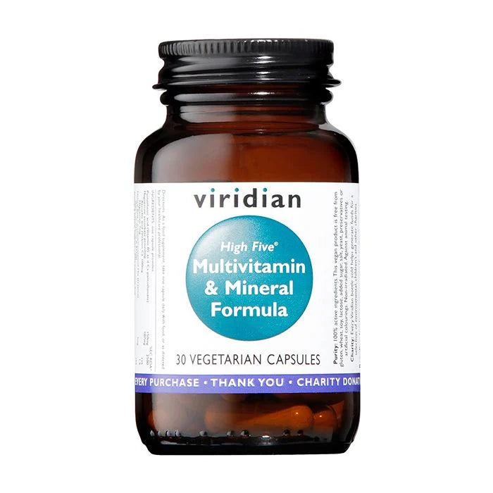 Viridian HIGH FIVE Multivitamin & Mineral Formula - 30 Veg Caps