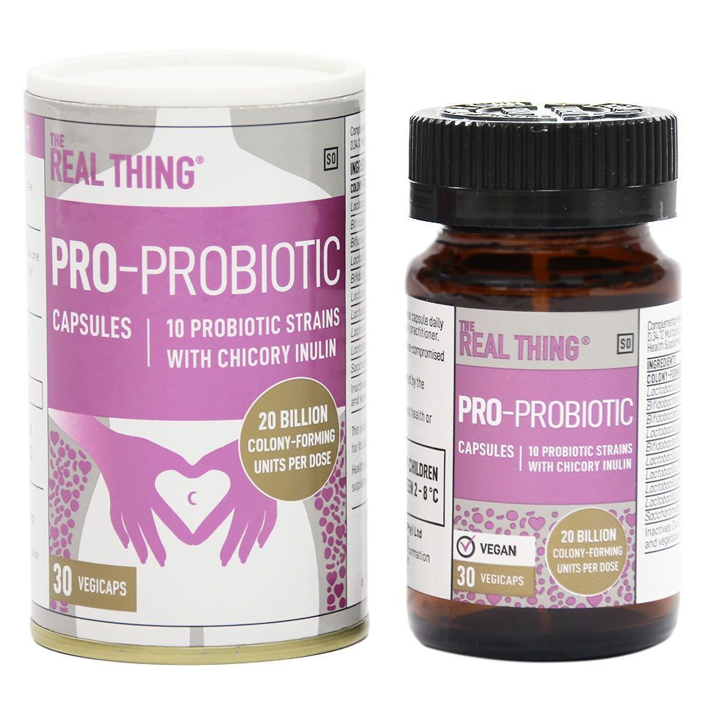 The Real Thing Pro-Probiotic Vegi-Caps - 30 Capsules
