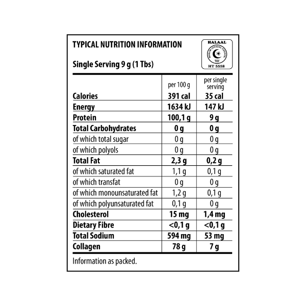 The Harvest Table Beef Bone Broth Powder