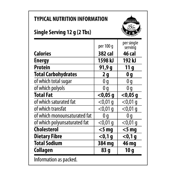 The Harvest Table Pure Bovine Collagen Granules (Type I and III)