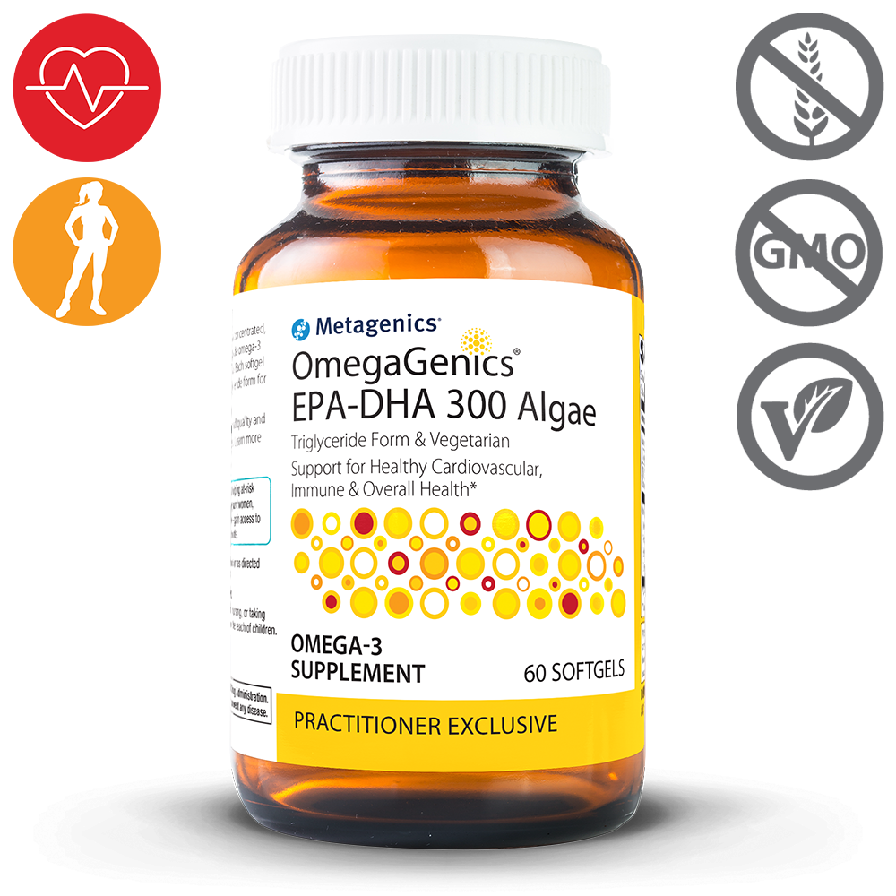 Metagenics OmegaGenics EPA DHA 300 Algae  - 60 Softgels