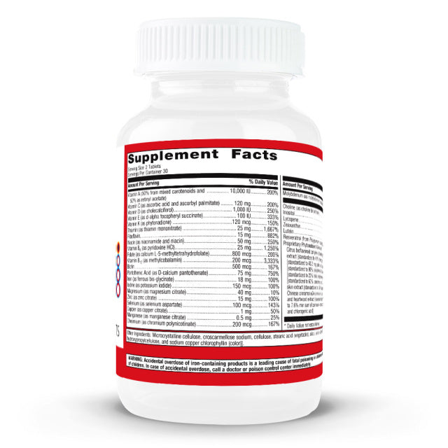Metagenics PhytoMulti with Iron - 30 Tablets