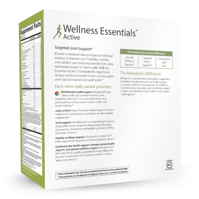 Metagenics Wellness Essentials: Active - 30 Packets