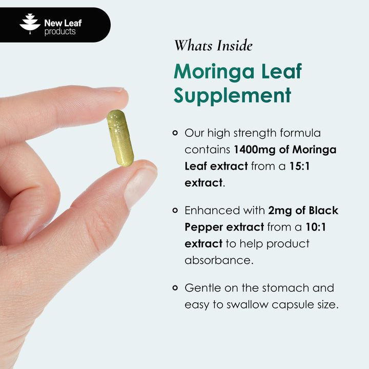 New Leaf Moringa Capsules - 120 Capsules