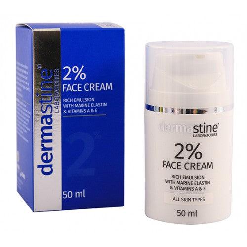 Dermastine 2% Face Cream Rich Emulsion 50ml Tube - Vita Wellness