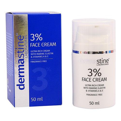 Dermastine 3% Face Ultra Rich Cream Fragrance Free 50ml Tube - Vita Wellness