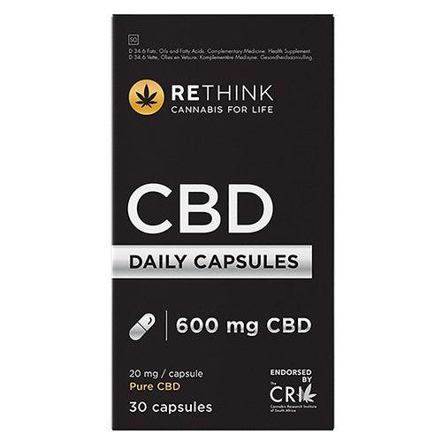 Rethink CBD Daily 600mg 30 Capsules - Vita Wellness