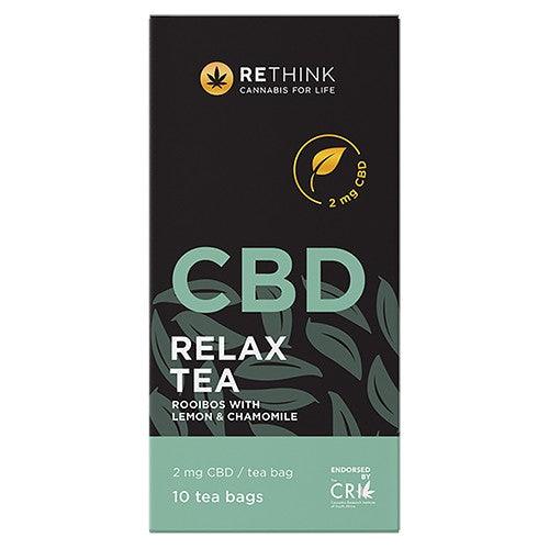 Rethink CBD Relax Tea 2mg (10 Tea Bags) - Vita Wellness