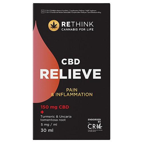 Rethink CBD Relieve Oil 150mg 30ml - Vita Wellness