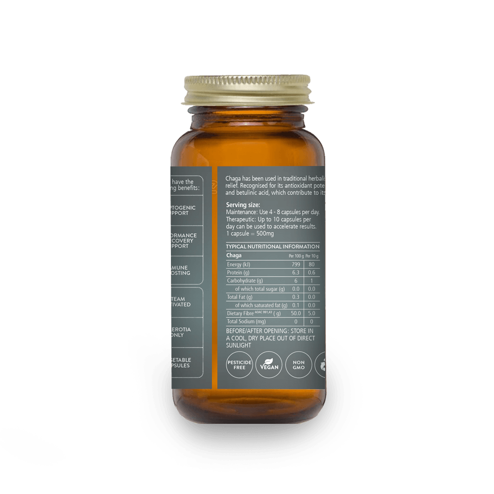 Soaring Free Potent Plants - Chaga Mushroom Capsules - Vita Wellness