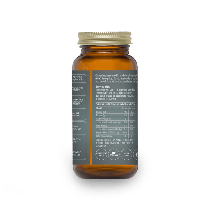 Soaring Free Potent Plants - Chaga Mushroom Capsules - Vita Wellness