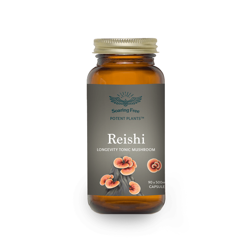Soaring Free Potent Plants - Reishi Mushroom Capsules - Vita Wellness